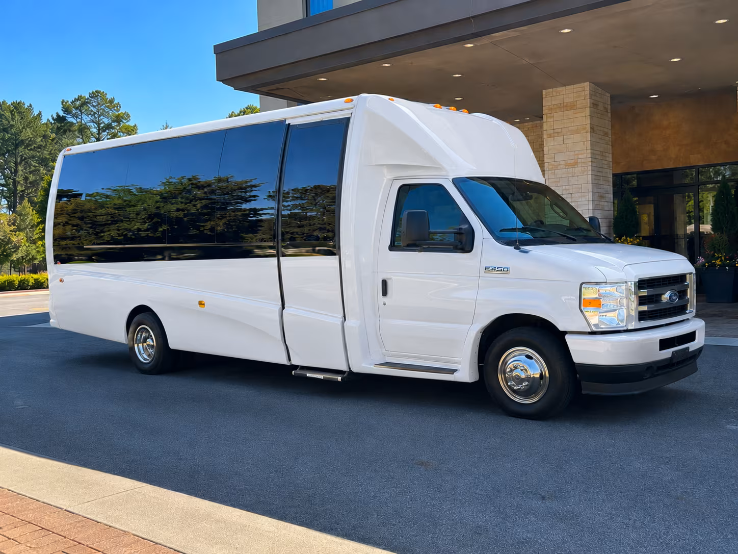 employee shuttle buses for trenton area companies and corporate campuses