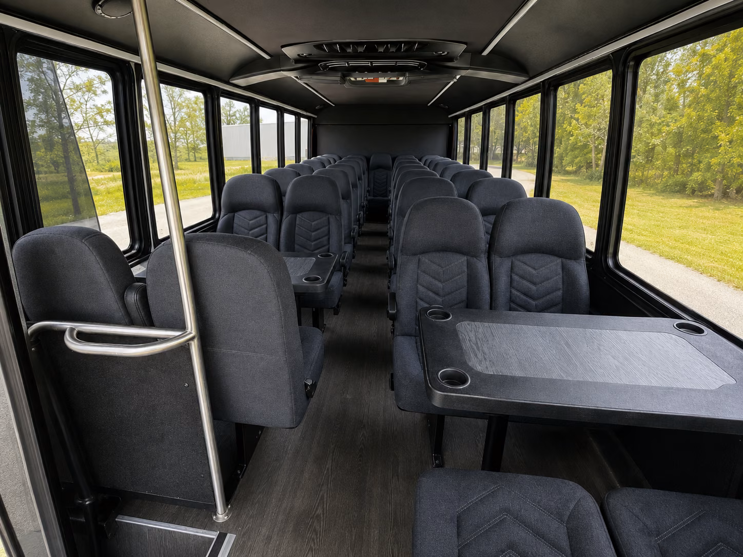 shuttle buses for trenton wedding guests between hotels and venues