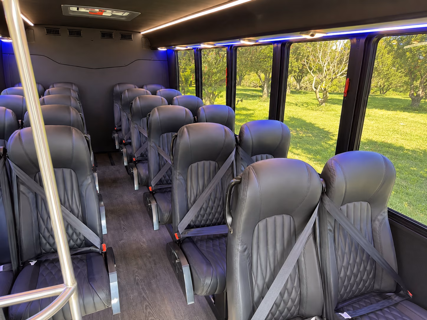 trenton 15 passenger minibus interior
