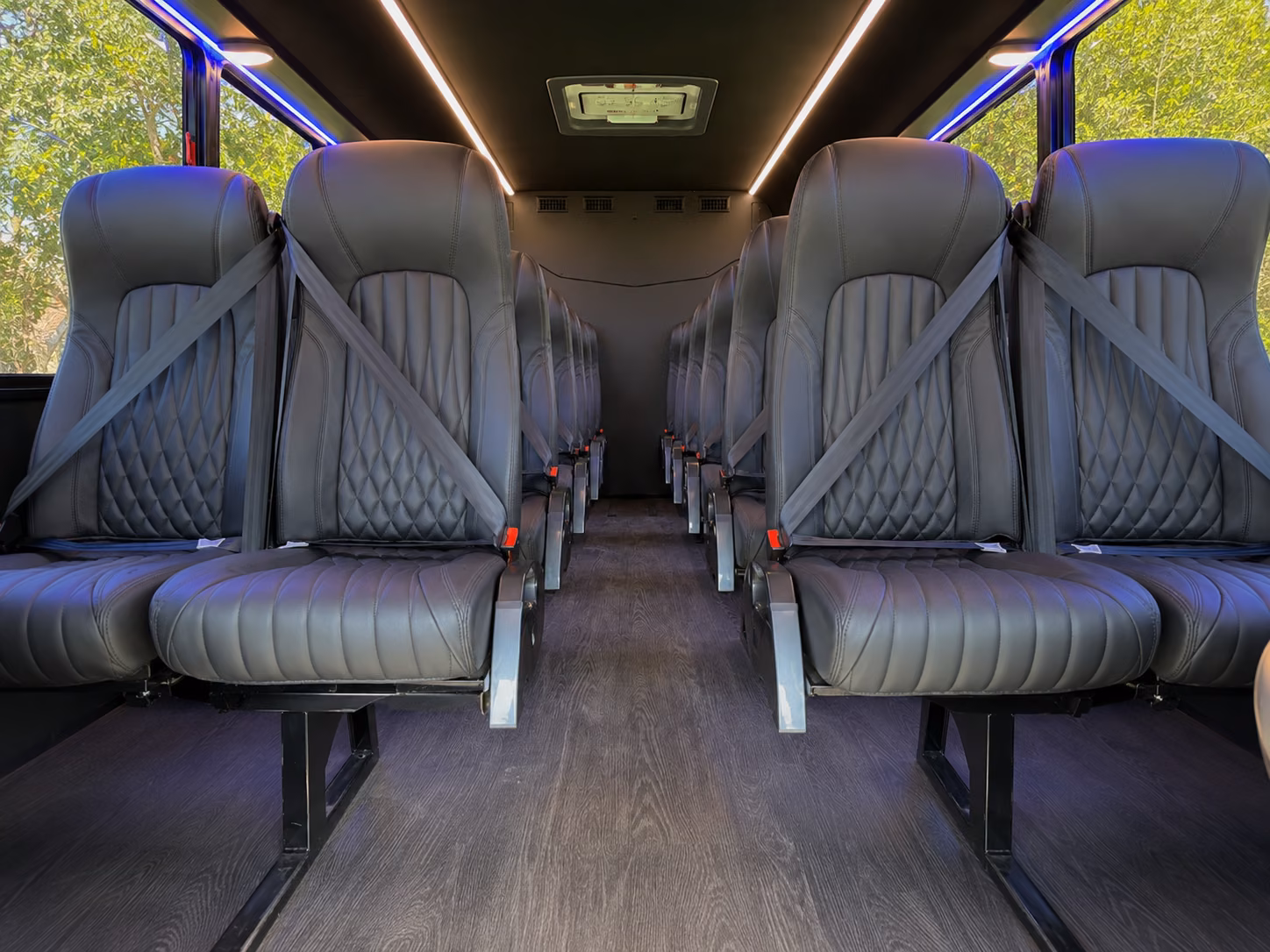 trenton 18 passenger minibus inside