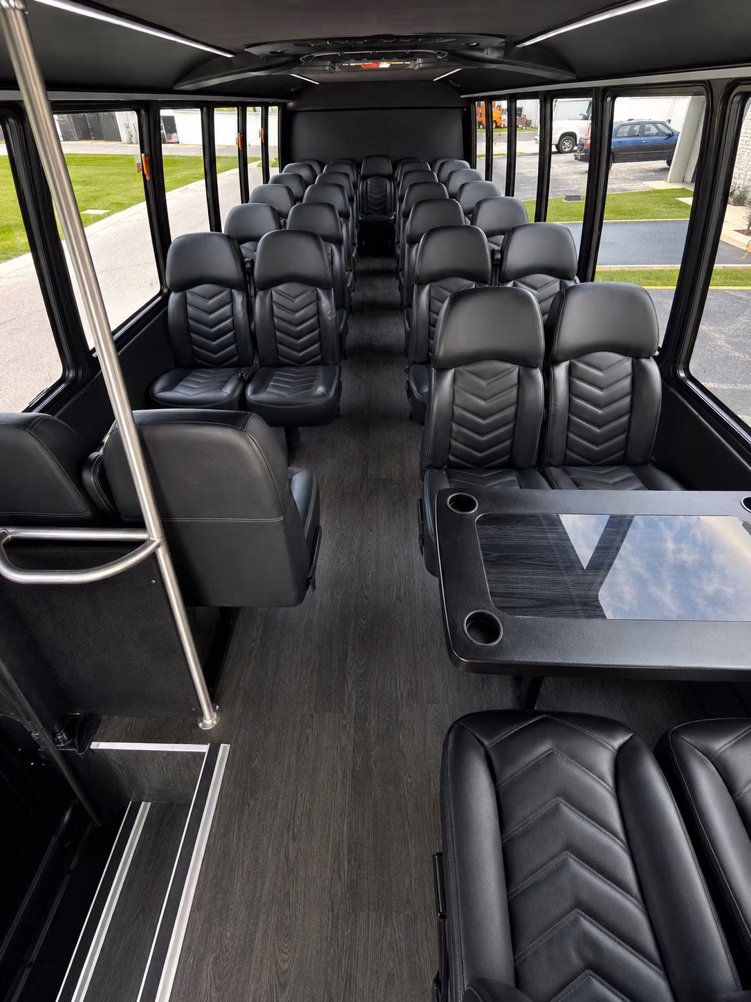 trenton 18 passenger minibus interior