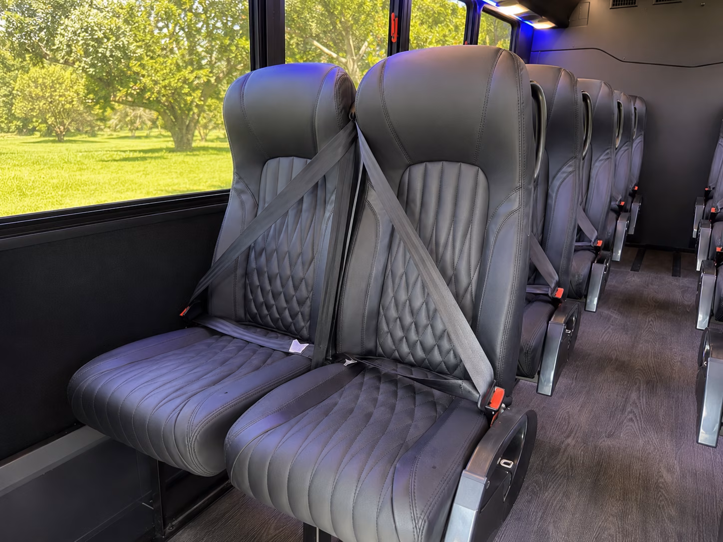 trenton 20 passenger minibus interior