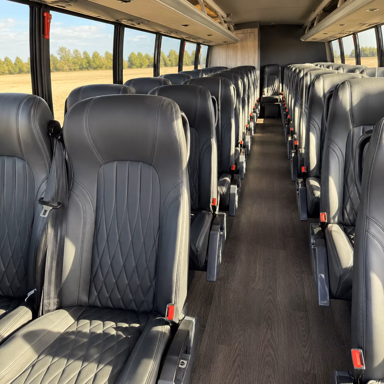 trenton 25 passenger minibus inside