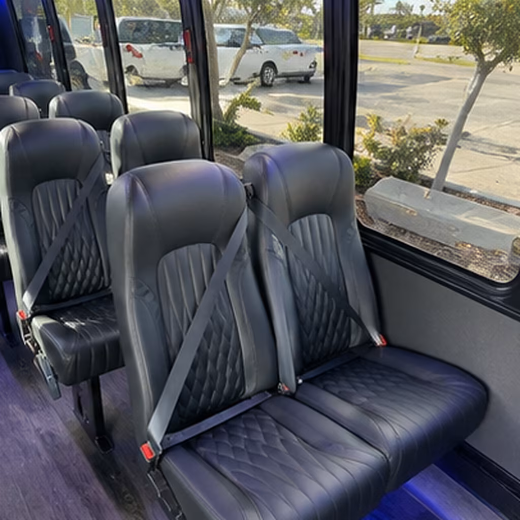 trenton 25 passenger minibus interior