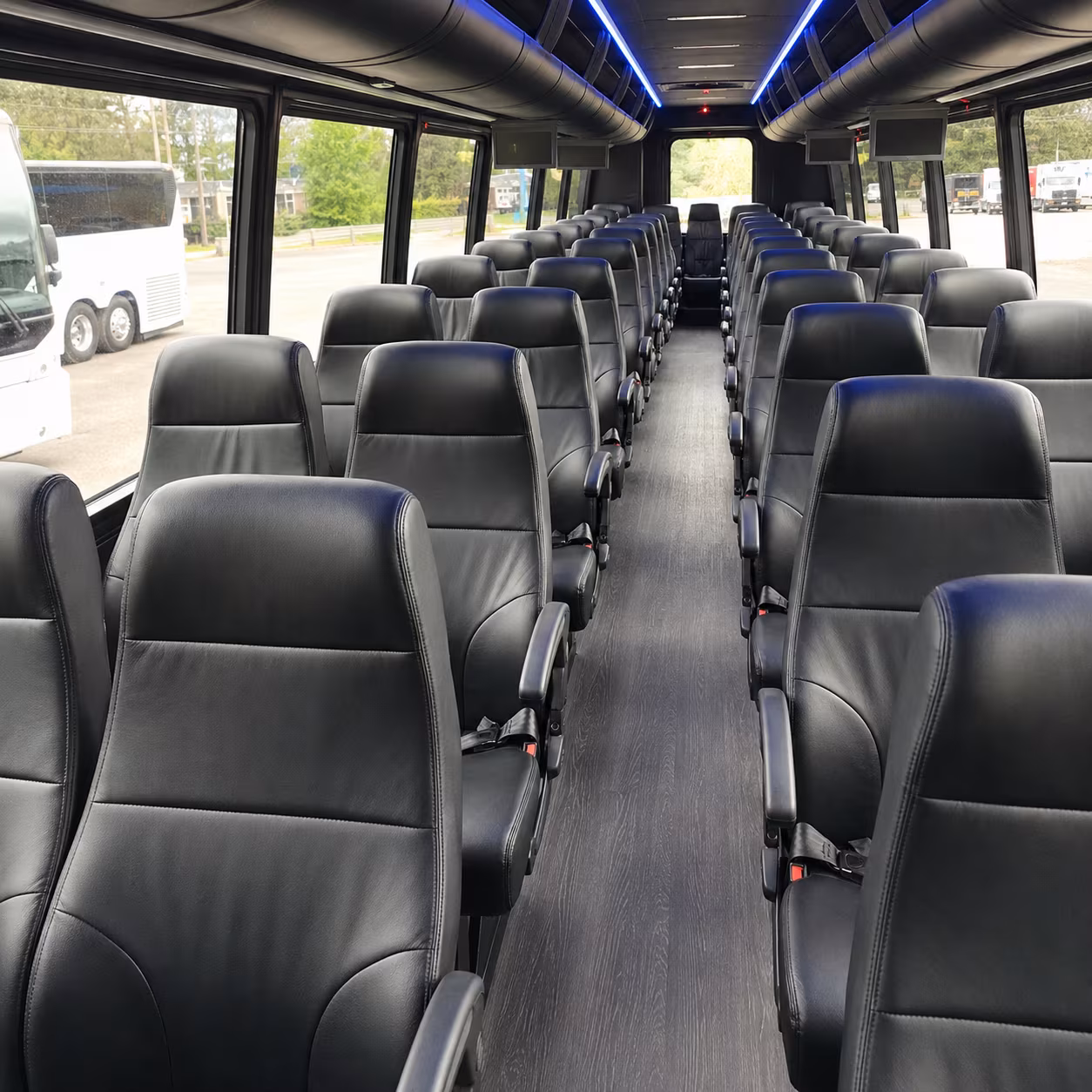 trenton 28 passenger minibus inside