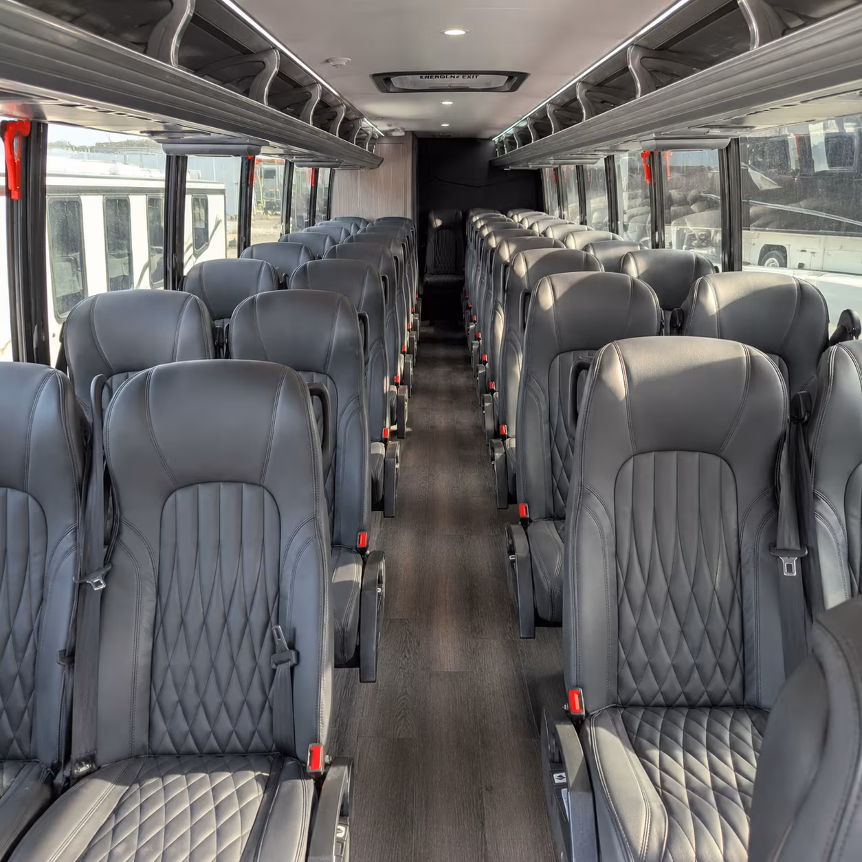 trenton 28 passenger minibus interior