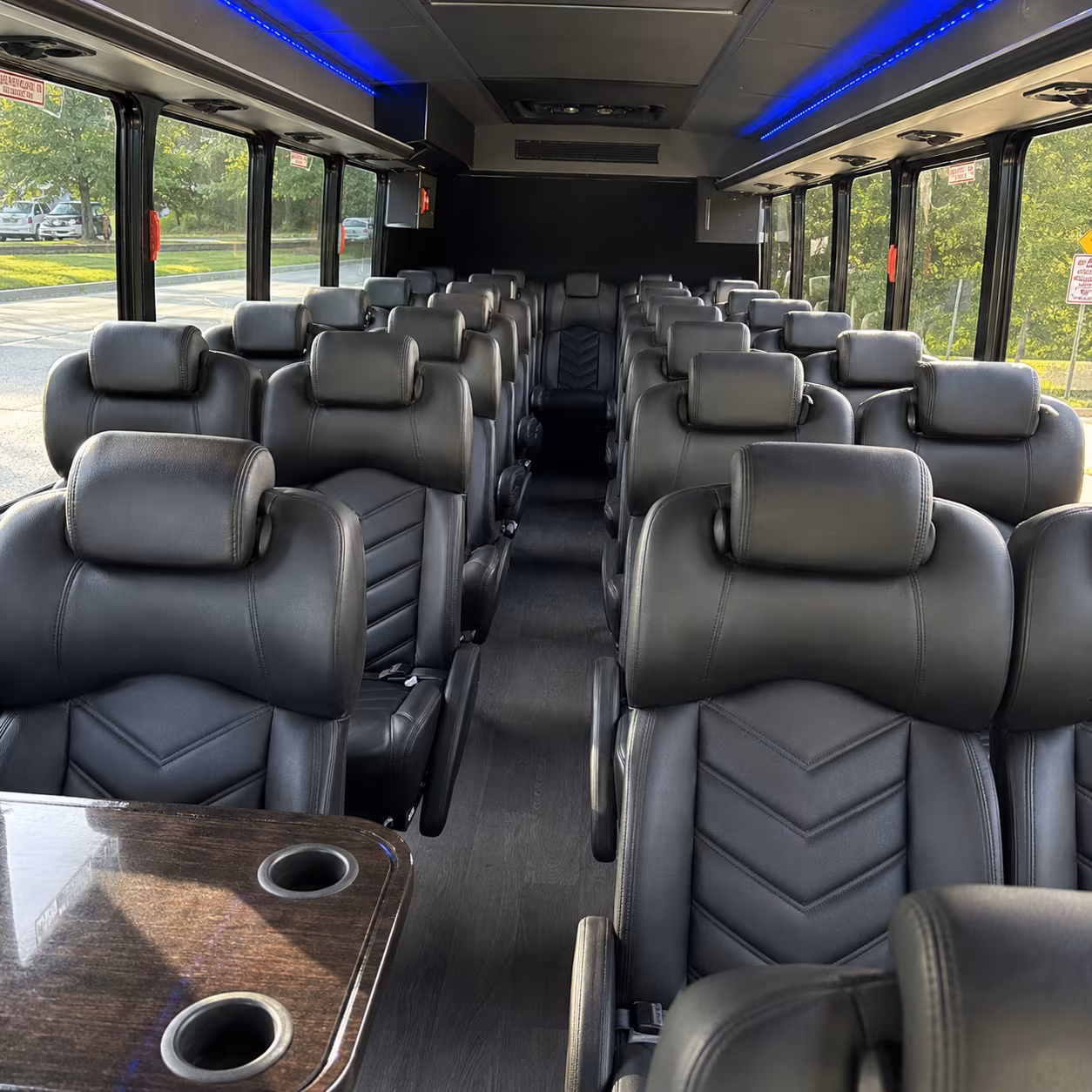 trenton 35 passenger minibus inside