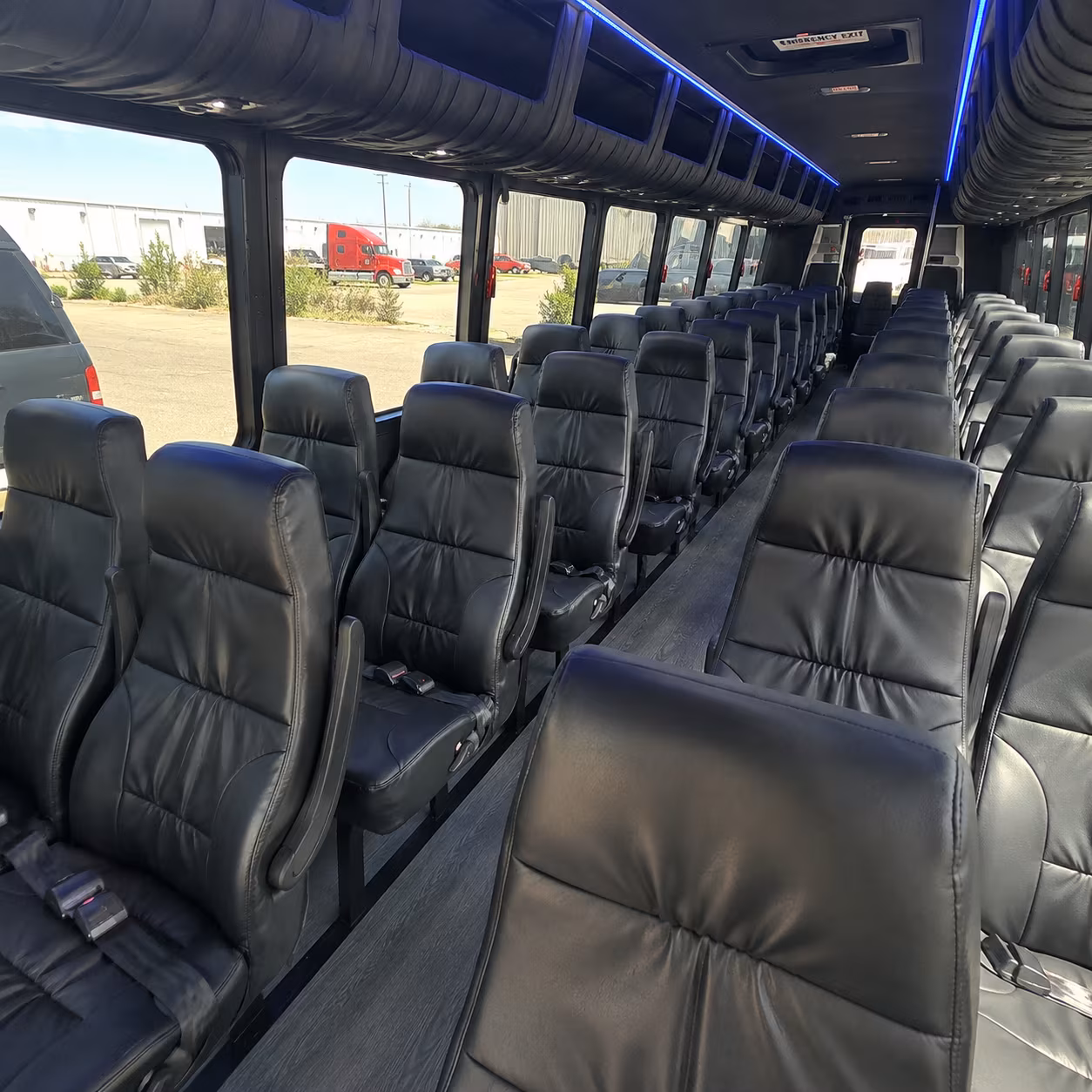 trenton 35 passenger minibus interior