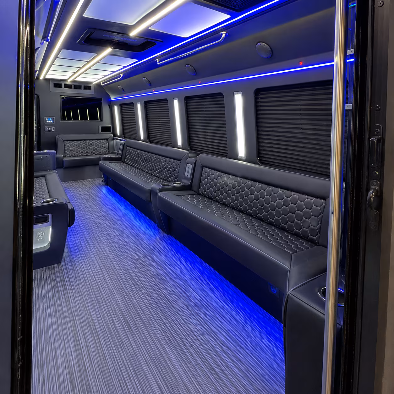 trenton party bus interior