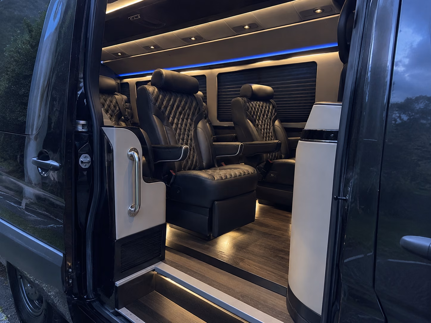 trenton private event transportation onboard seating